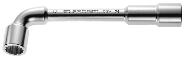 Clé à pipe débouchée forgée 6x12 pans D.8mm L.114mm - FACOM - 76.8 - Image 1