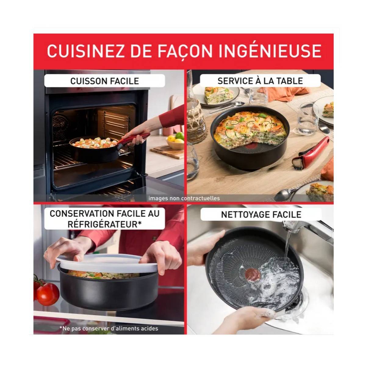 Casserole aluminium 18cm L7232902 Tefal - Image 4