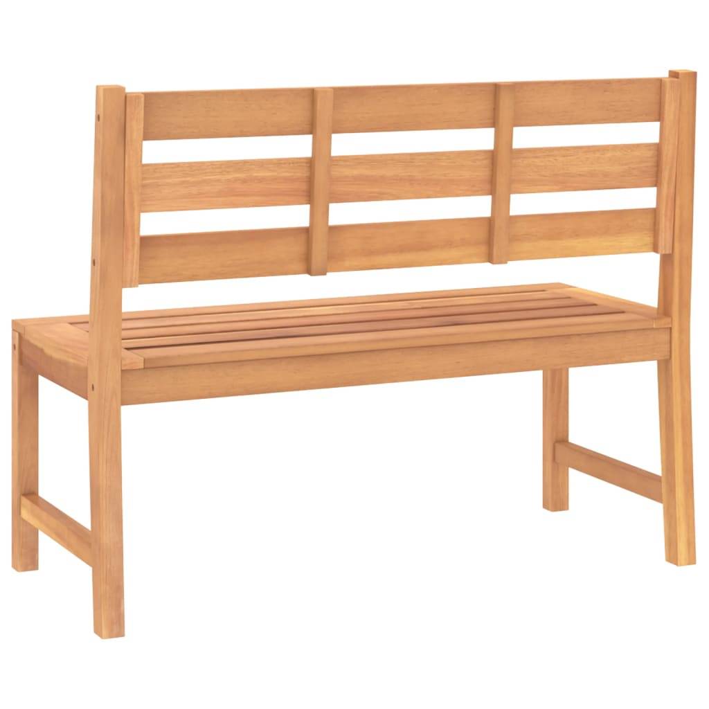 Maison Chic - Banc de jardin - Banc d'extérieur - Banquette 114 cm Bois de teck solide-JU13911 - Image 5
