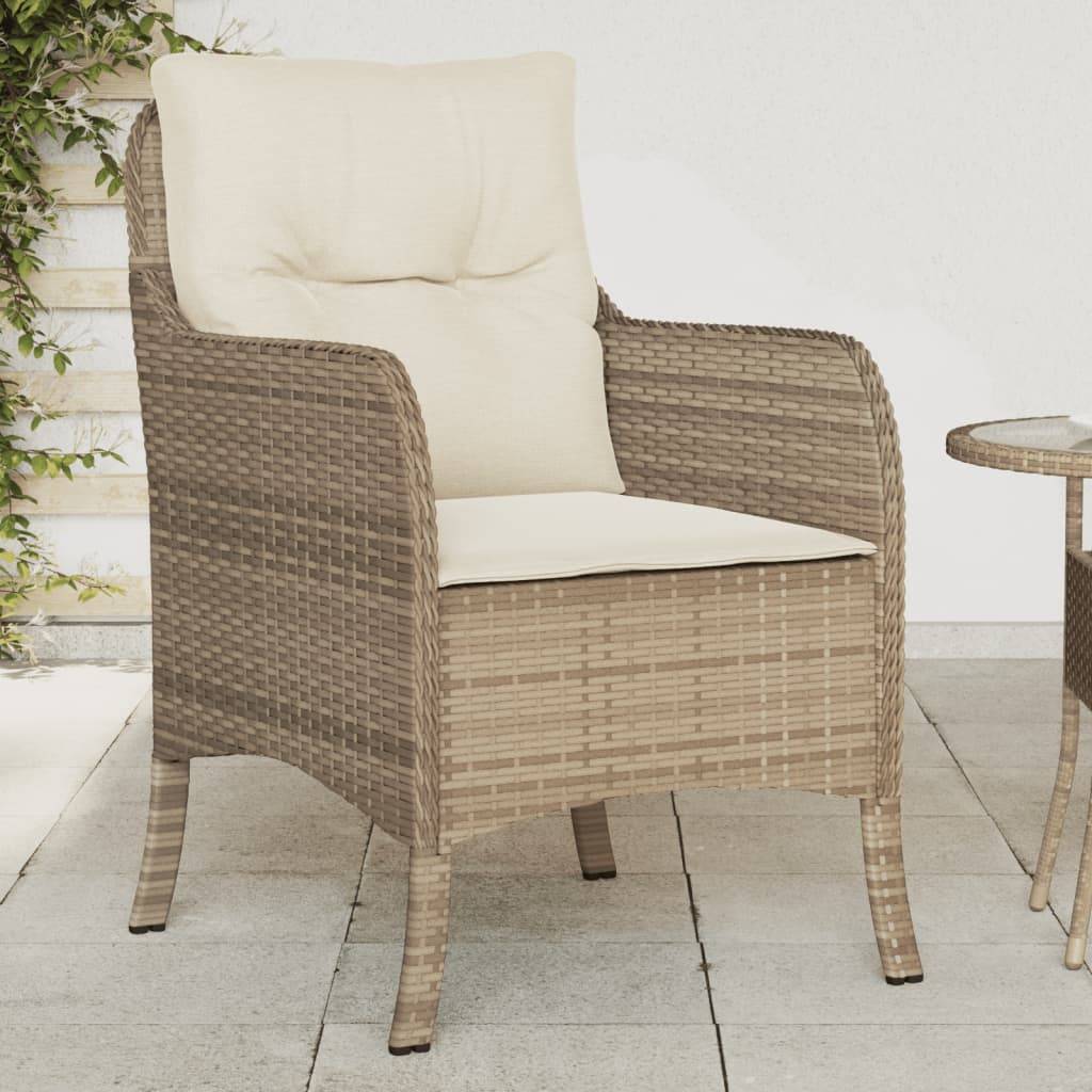Prolenta Premium - Chaises de jardin rotin beige 58,5 x 67 x 86 cm - Prolenta premium p3172.5 - Image 2