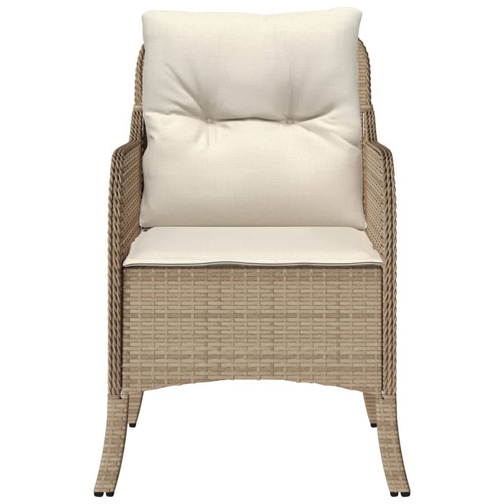 Prolenta Premium - Chaises de jardin rotin beige  58,5 x 67 x 86 cm  - Prolenta premium p3172.5 - Image 5