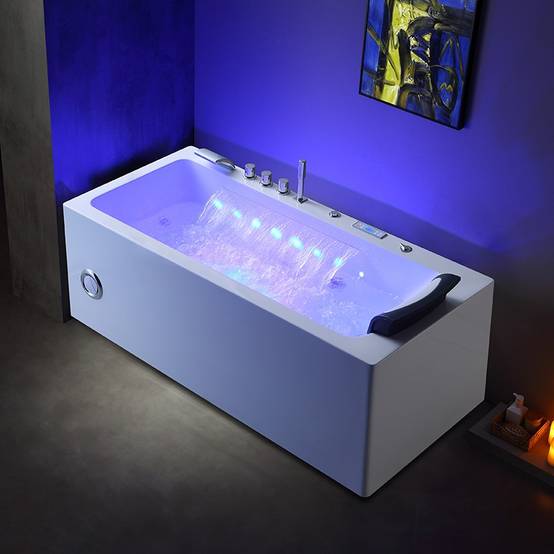 Baignoire balneo HAMILTON 160 1 place ARCHIPEL® 160x75 - GAUCHE - Image 1