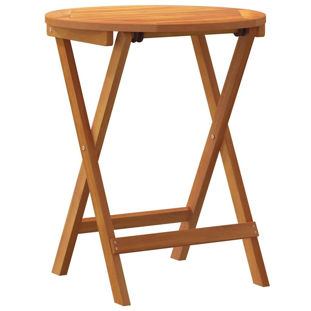 Petite Table de Jardin Pliable 2 Personnes, Carrée 60cm en Acacia, Facile à Ranger – ComfortXL Outdoor Living - Image 6