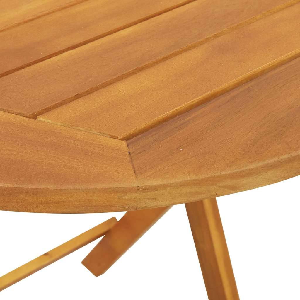 Petite Table de Jardin Pliable 2 Personnes, Carrée 60cm en Acacia, Facile à Ranger – ComfortXL Outdoor Living - Image 9