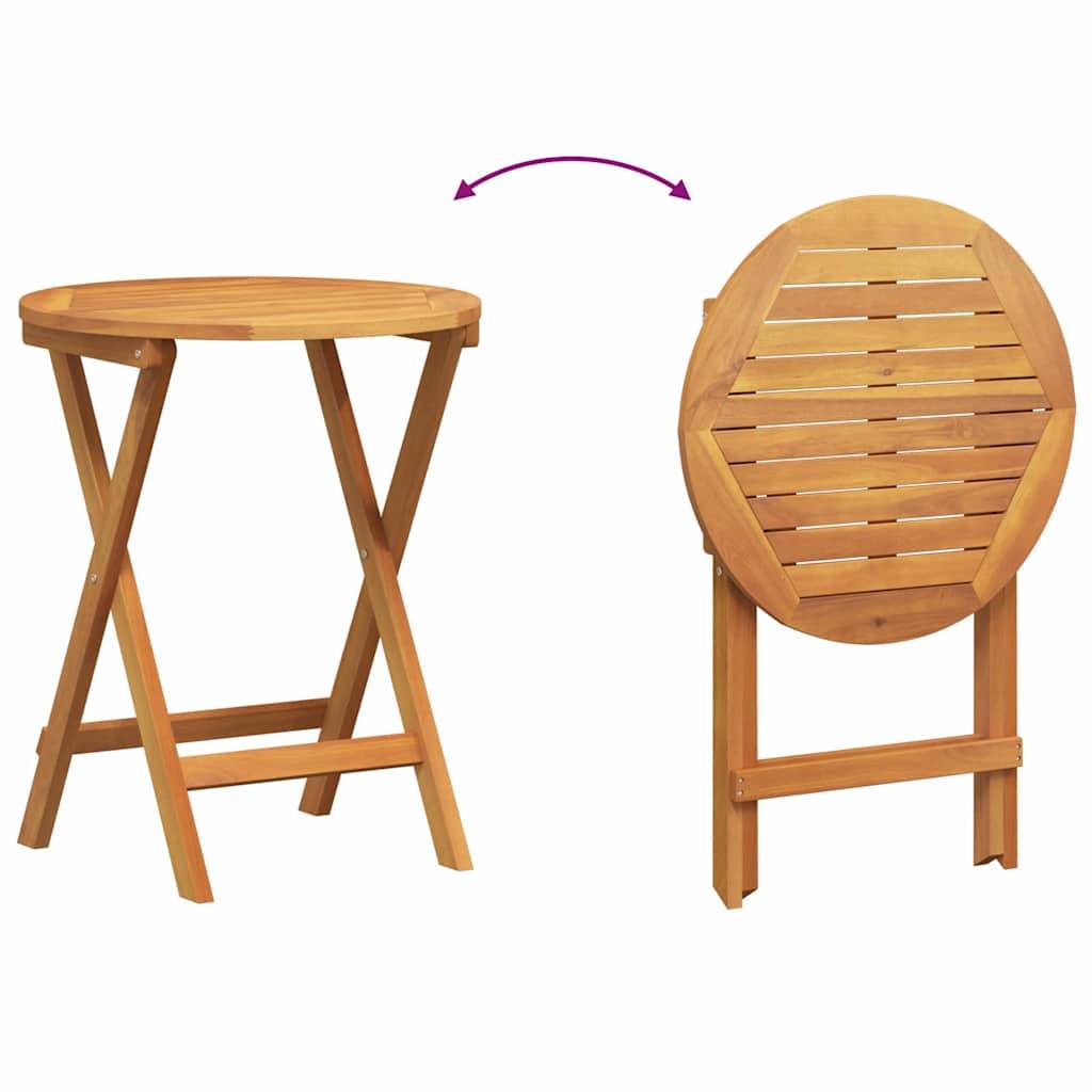 Petite Table de Jardin Pliable 2 Personnes, Carrée 60cm en Acacia, Facile à Ranger – ComfortXL Outdoor Living - Image 8
