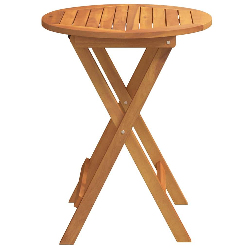 Petite Table de Jardin Pliable 2 Personnes, Carrée 60cm en Acacia, Facile à Ranger – ComfortXL Outdoor Living - Image 5