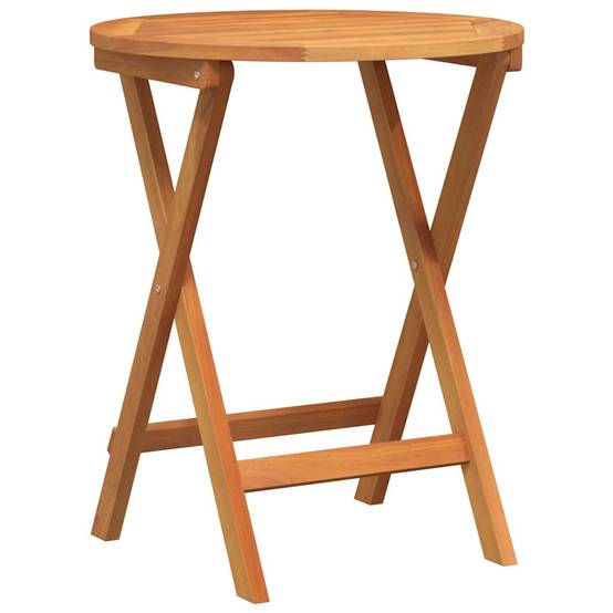 Petite Table de Jardin Pliable 2 Personnes, Carrée 60cm en Acacia, Facile à Ranger – ComfortXL Outdoor Living - Image 2
