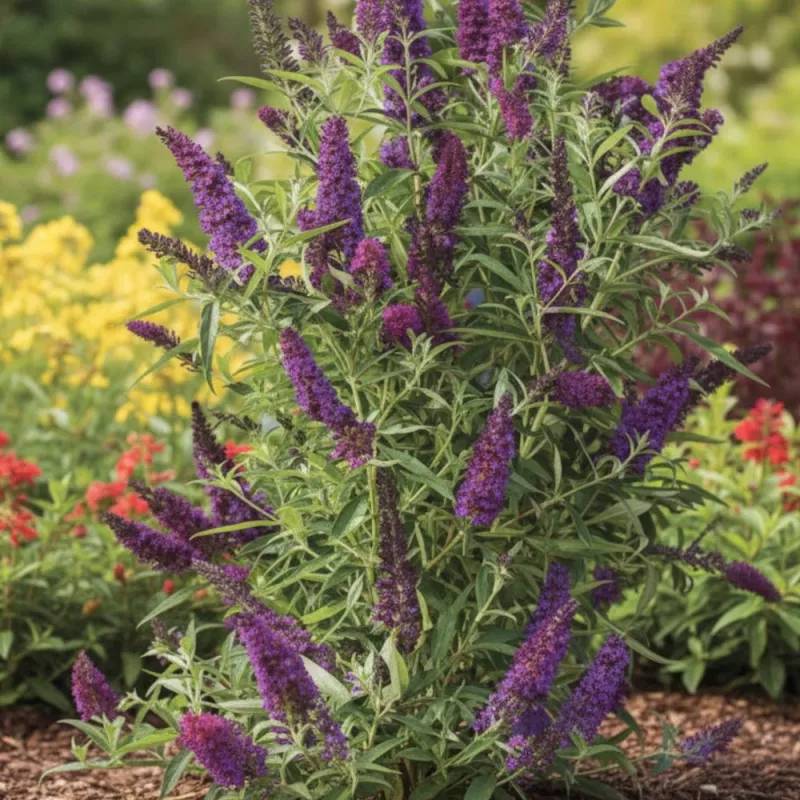 Arbre aux papillons Butterfly Tower® 'TOBUD1305', Buddleia à fleurs Rose - feuillage Caduc - Pot de 1,5L - 10/20 cm-  hauteur à maturité De 1,50 m à 2 - Image 1