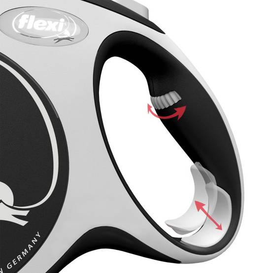 Flexi - Laisse New Comfort XS Tape 3 m black CF00T3-251-S-20 Flexi - Image 2