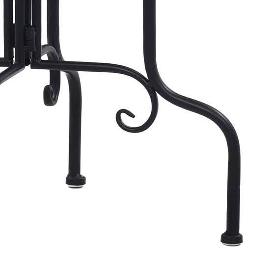 Maison Chic - Table de jardin - Table de bistro mosaïque Terre cuite et blanc Céramique HL915 - Image 6