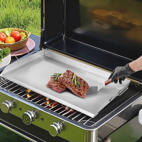 VEVOR Plaque cuisson acier inox 910x525mm, rectangulaire, gaz. - Image 8