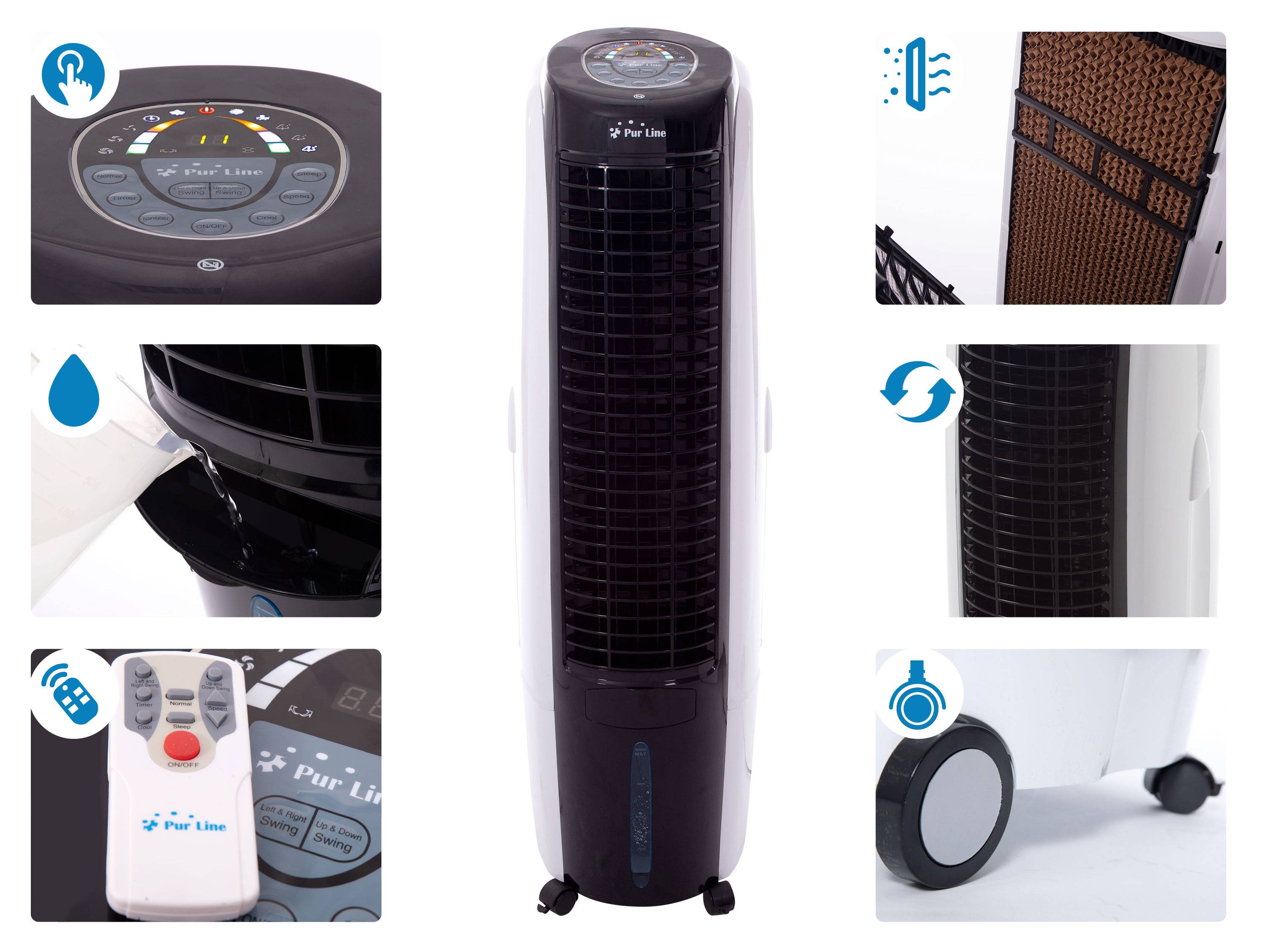 Purline - Rafraichisseur d'air par évaporation à débit élevé 6 vitesses - Purline - Image 5