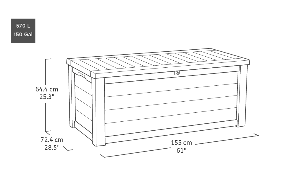 Keter - Coffre de rangement Westwood 570L - KETER - Image 2