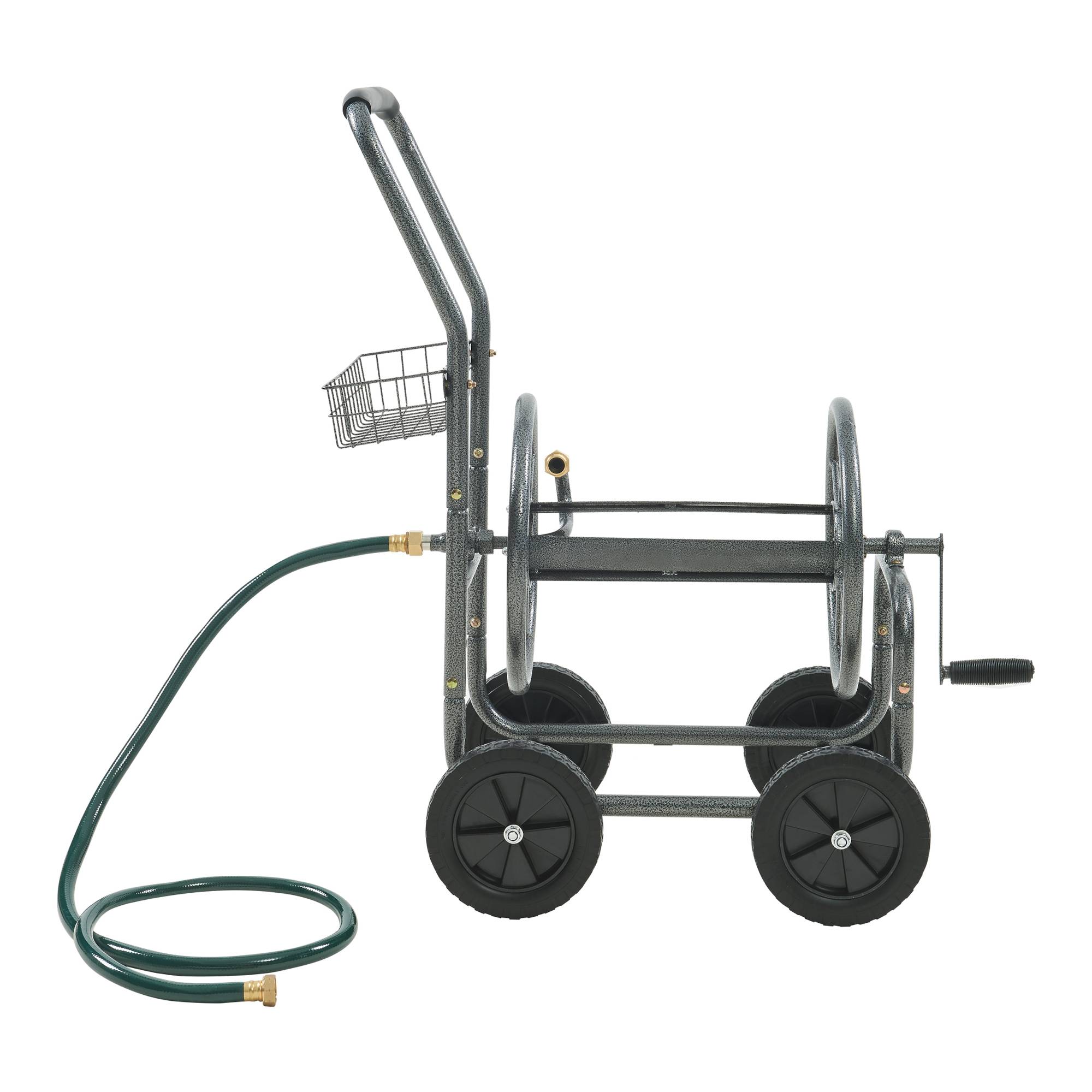 Pro.Tec - Enrouleur de tuyau Gelibolu 3/4 pouce pour tuyau jusqu'á 65 m gris [pro.tec] - Image 6