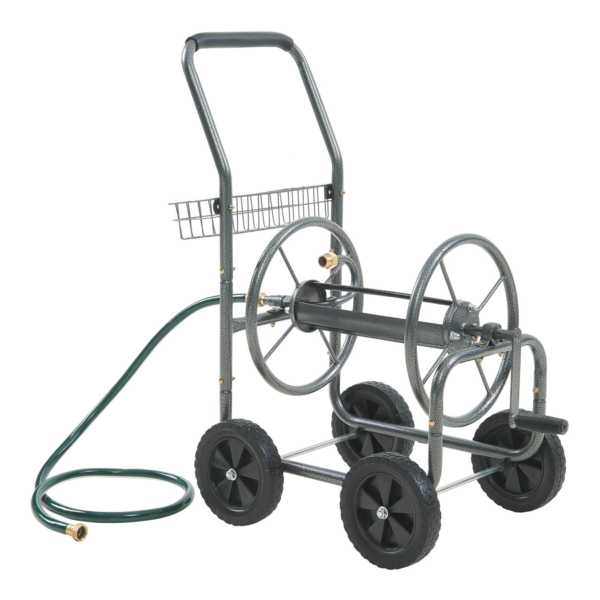 Pro.Tec - Enrouleur de tuyau Gelibolu 3/4 pouce pour tuyau jusqu'á 65 m gris [pro.tec] - Image 1