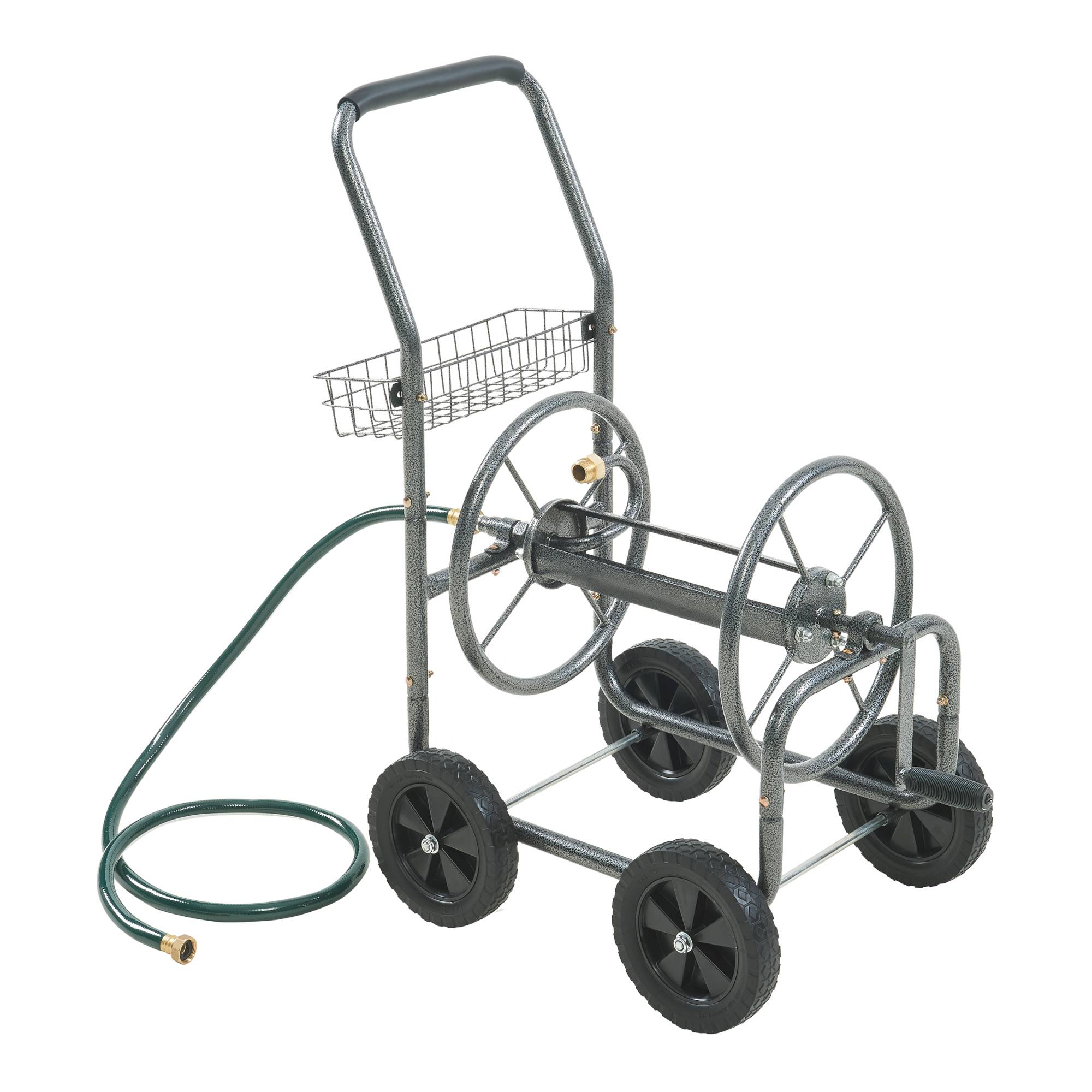 Pro.Tec - Enrouleur de tuyau Gelibolu 3/4 pouce pour tuyau jusqu'á 65 m gris [pro.tec] - Image 5