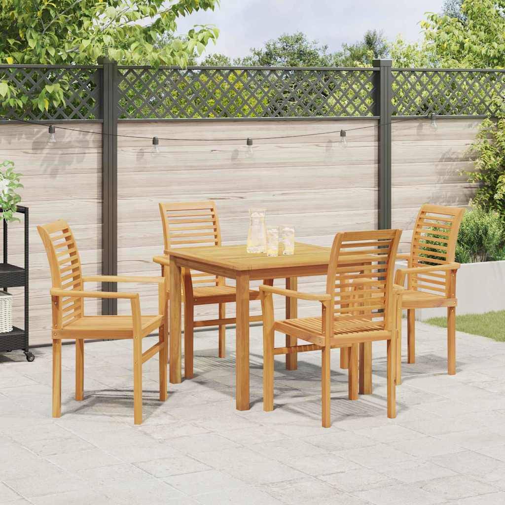 Maison Chic - Chaise De Jardin empilable - Fauteuil De Jardin Marron 62,5 x 54,5 x 95,5 cm - Image 3