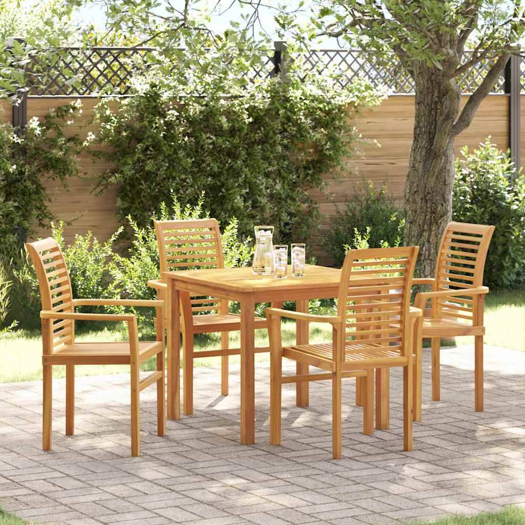 Maison Chic - Chaise De Jardin empilable - Fauteuil De Jardin Marron 62,5 x 54,5 x 95,5 cm - Image 2