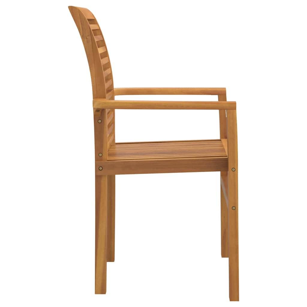 Maison Chic - Chaise De Jardin empilable - Fauteuil De Jardin Marron 62,5 x 54,5 x 95,5 cm - Image 6