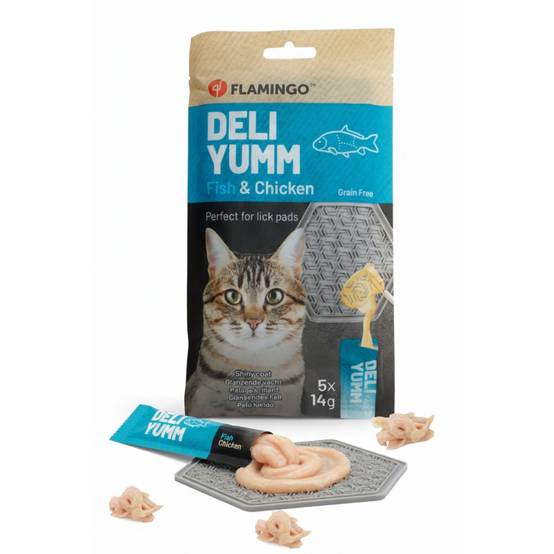 Friandise Deli Yumm Pâté Peau et Pelage Brillant 5 x 14 g (70 g) pour Chat - Image 1