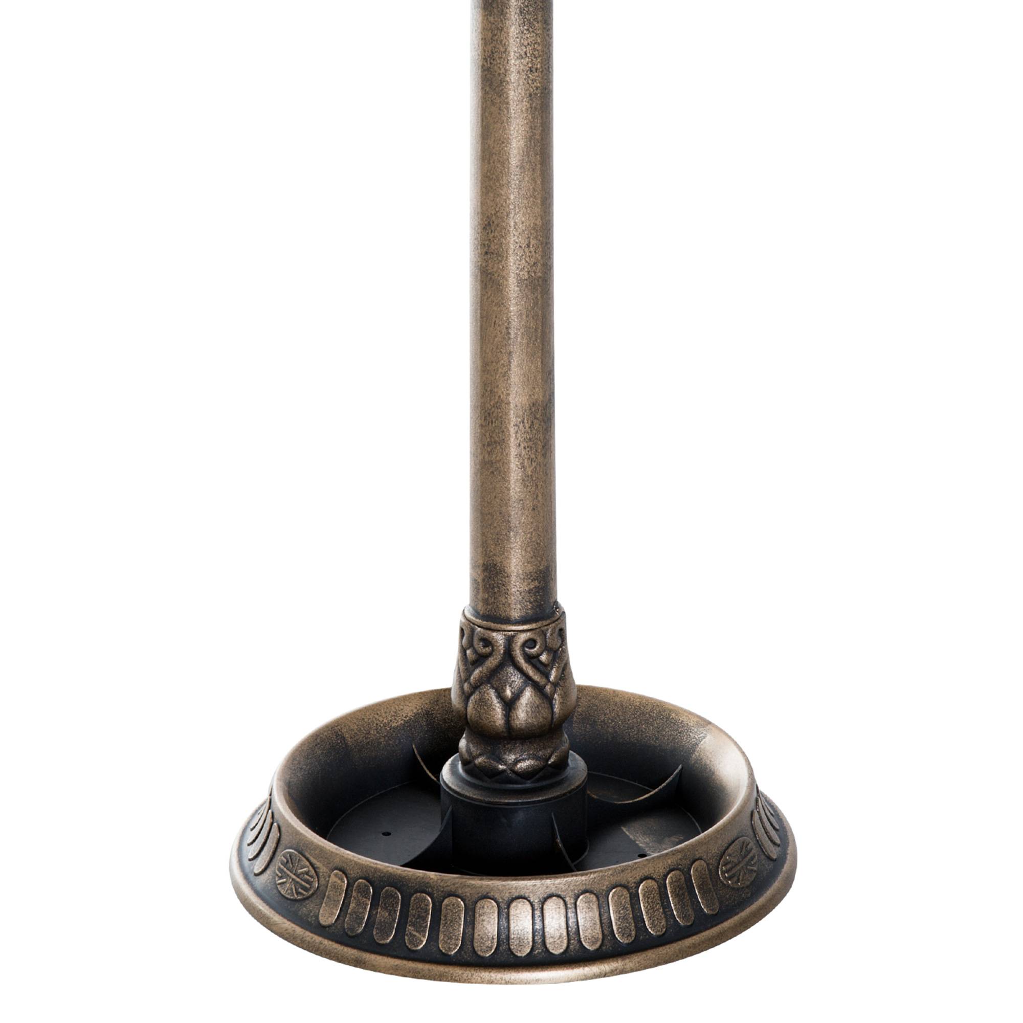 ComfortXL - Bain d’oiseaux 3 en 1 polypropylène bronze Ø 50 x H 113 cm jardin abreuvoir mangeoire - ComfortXL Outdoor Living - Image 10