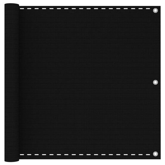 Écran de balcon PEHD noir 600 x 90 cm - PANGIVO - Image 1