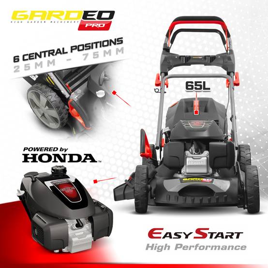 Gardeo Pro - Tondeuse thermique tractée 167CC avec moteur Honda, mulching et éjection latérale - Gardeo Pro - Image 3