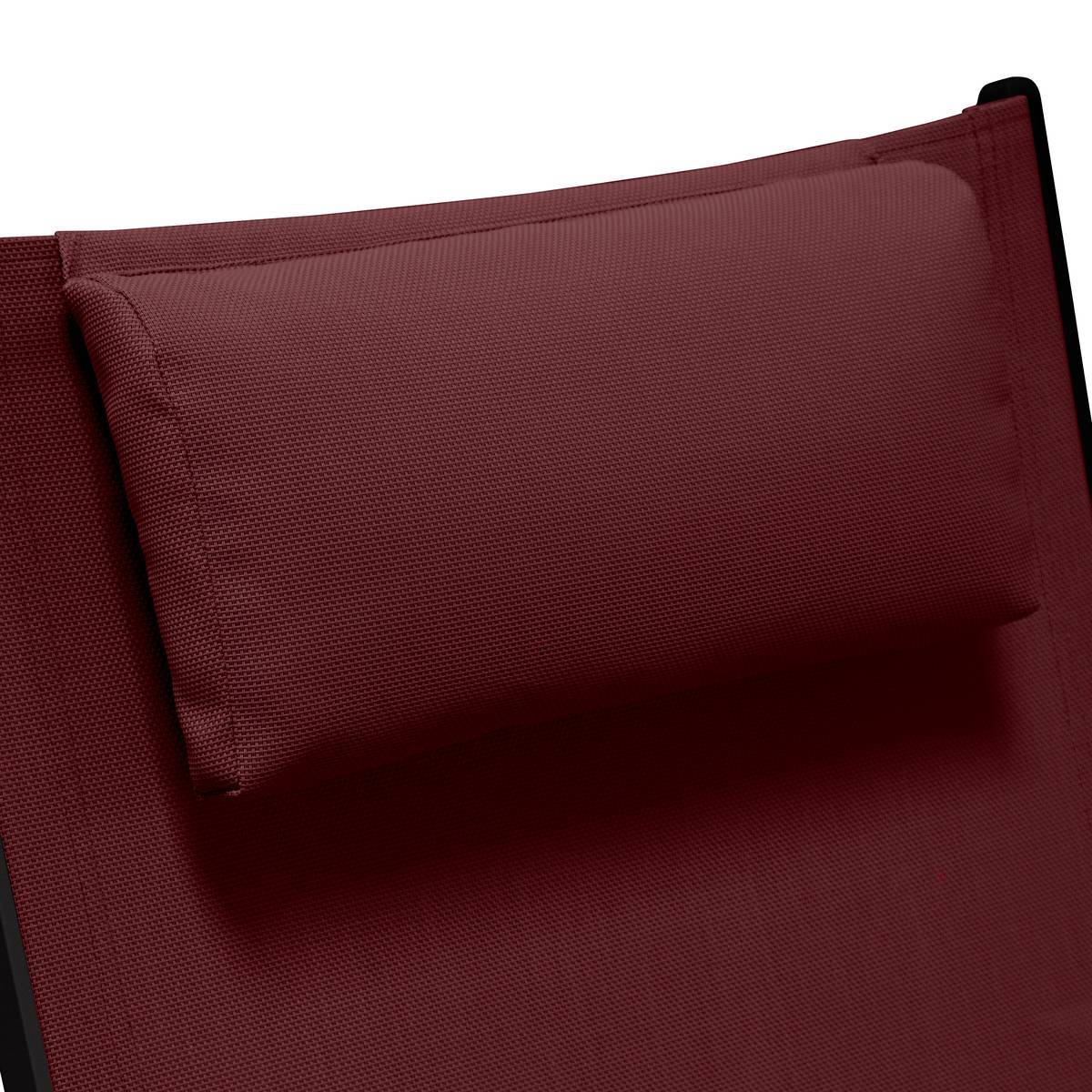 Hesperide - Appui-tête "Adaptia" bordeaux 40x22x6cm en texaline - Hespéride - Image 2