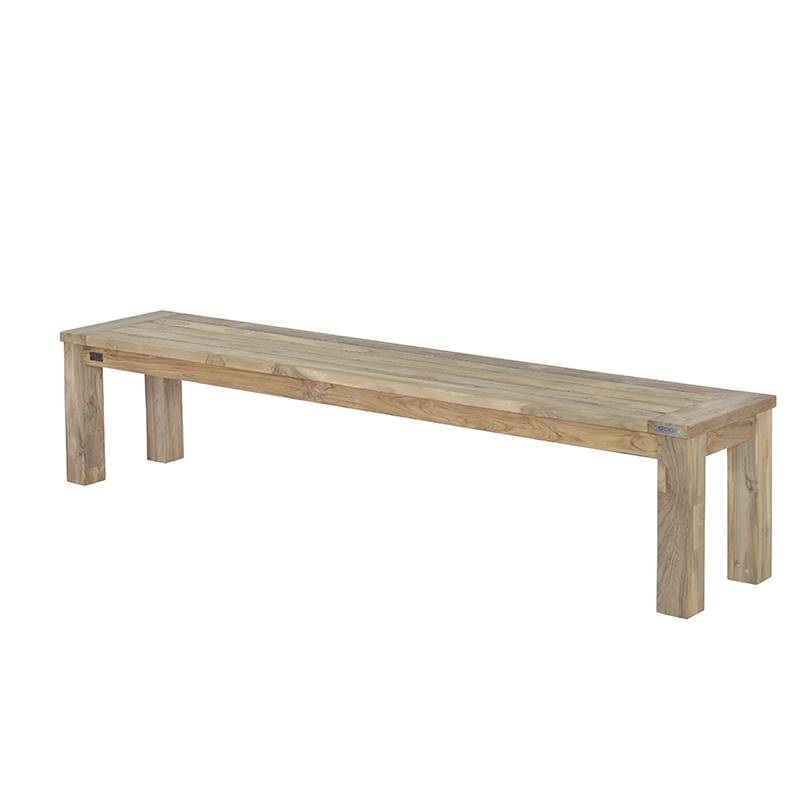 Banc en teck recyclé 210 cm Callao - Gecko Jardin - Image 2