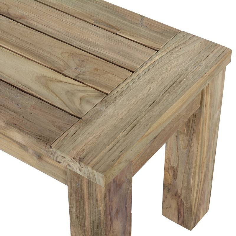 Banc en teck recyclé 210 cm Callao - Gecko Jardin - Image 3