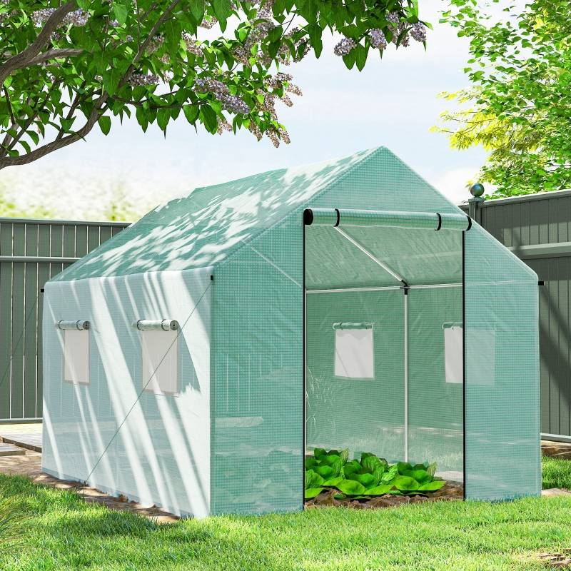 ComfortXL - Serre tunnel PE 2 x 3 x 2 m verte jardin potager porte enroulable ventilation - ComfortXL Outdoor Living - Image 1