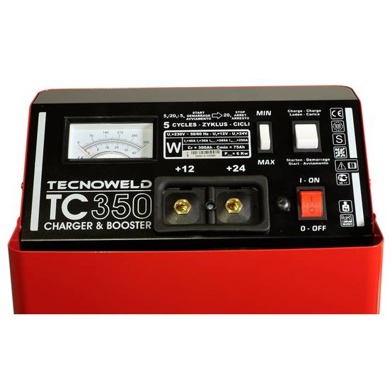 Chargeur démarreur de Batterie 12-24V Charge 60A poids lourds 600 Ah TEC350 TECNOWELD - Image 4