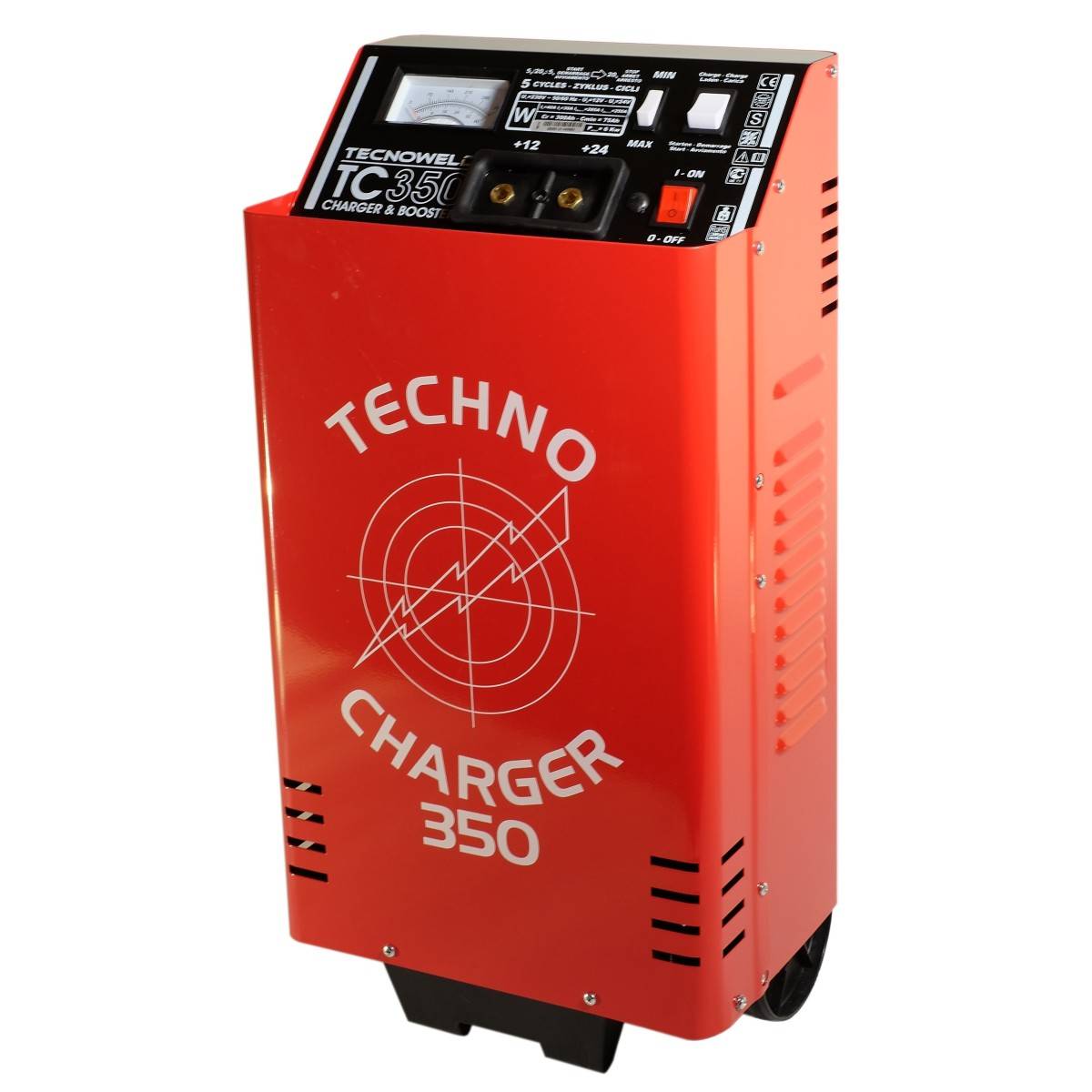 Chargeur démarreur de Batterie 12-24V Charge 60A  poids lourds 600 Ah TEC350 TECNOWELD - Image 1