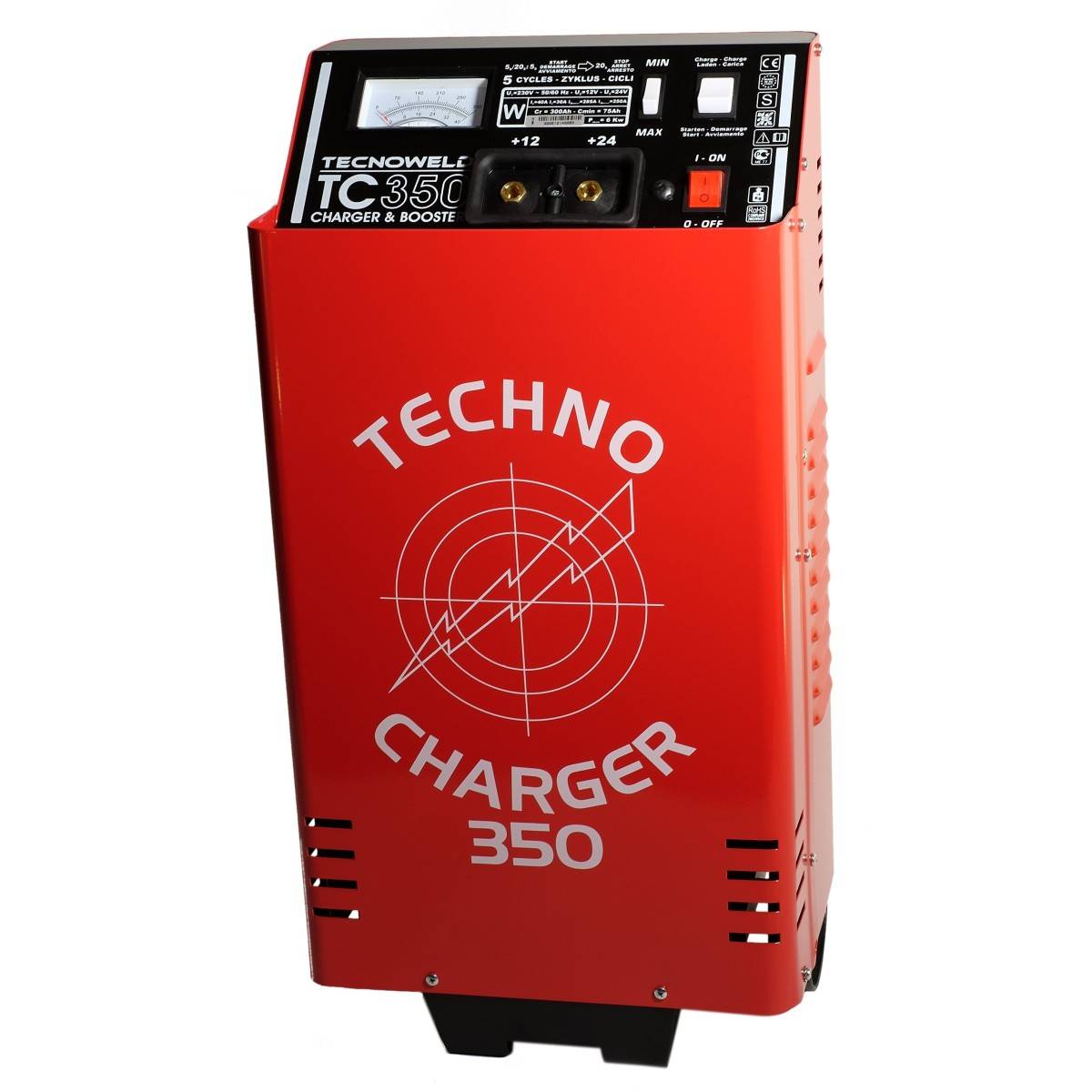 Chargeur démarreur de Batterie 12-24V Charge 60A poids lourds 600 Ah TEC350 TECNOWELD - Image 7