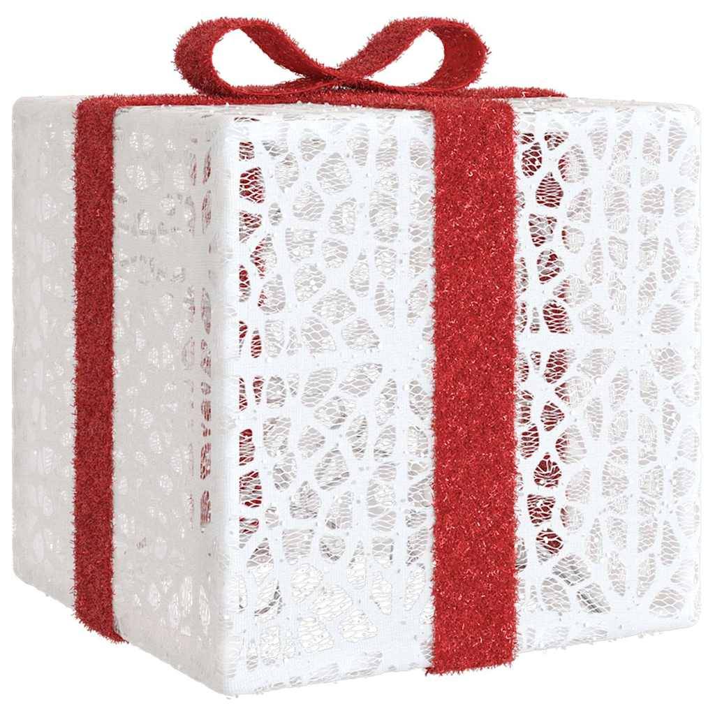 Lot de 3 Boîtes Cadeaux Lumineuses LED 64 LED Décoration Sapin Intérieur Blanc – ComfortXL Outdoor Living - Image 7
