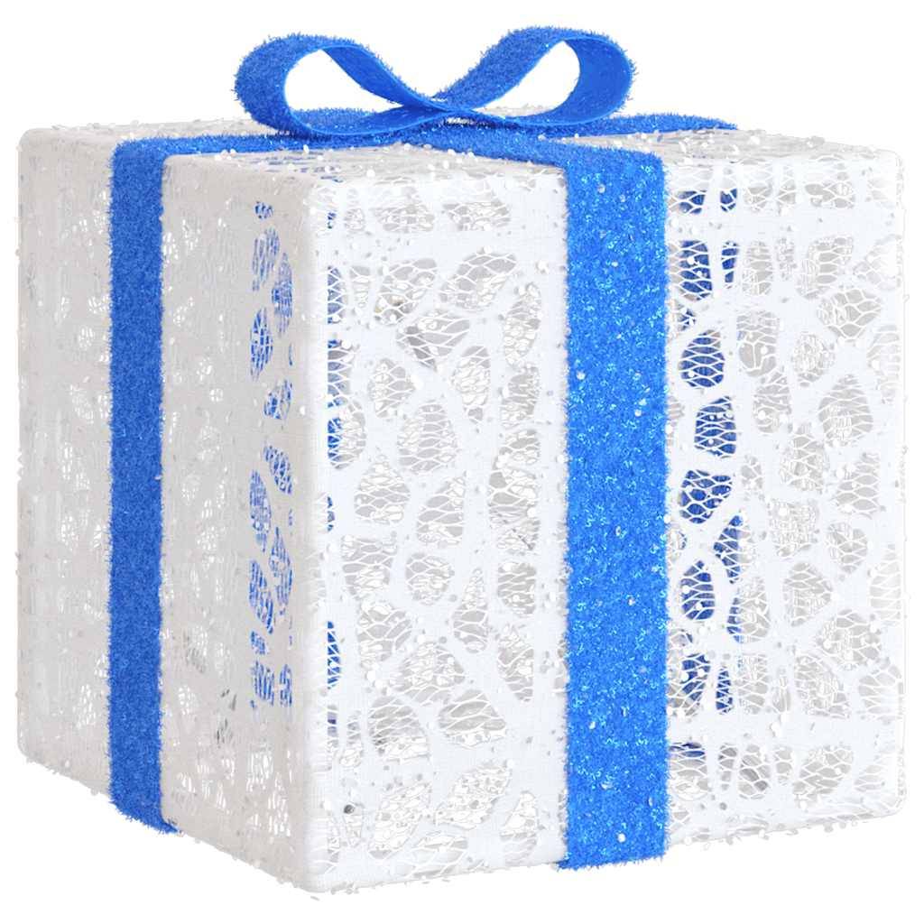 Lot de 3 Boîtes Cadeaux Lumineuses LED 64 LED Décoration Sapin Intérieur Blanc – ComfortXL Outdoor Living - Image 9