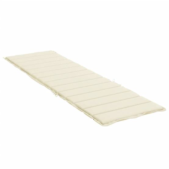 Coussin Bain de soleil | Coussin de chaise longue crème 200x50x3 cm tissu oxford Maison Chic - Image 4