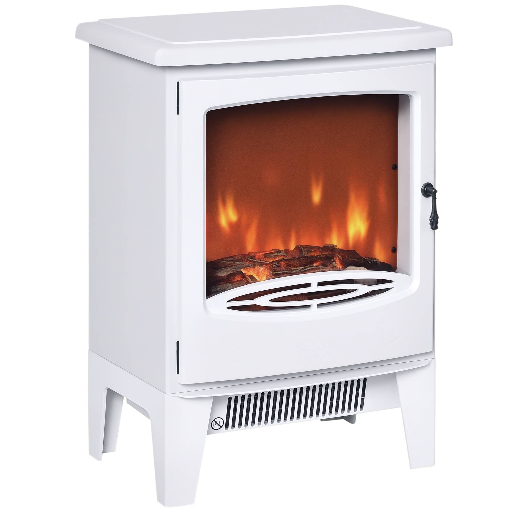 Sans Marque - Cheminée électrique,Cheminée LED 900/1800W décorative blanc - Image 1