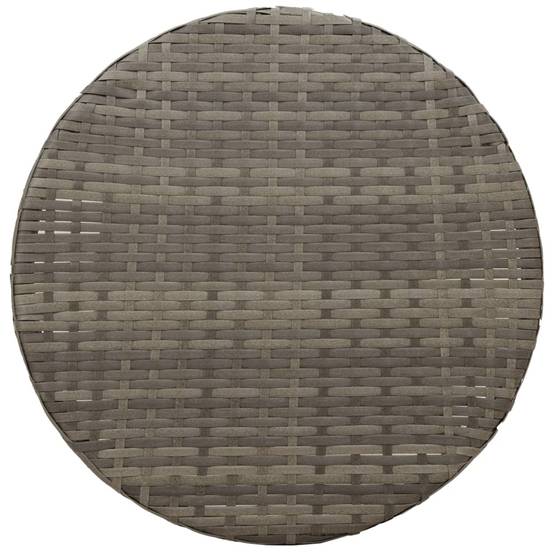 ComfortXL - Duo de Fauteuils de Jardin Relax Inclinables en Résine Tressée Grise avec Table d'appoint Ronde – ComfortXL Outdoor Living - Image 9