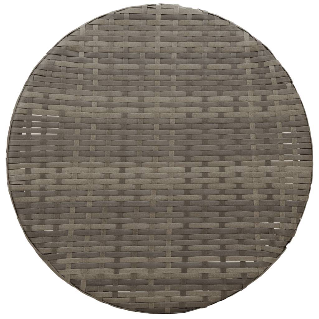 ComfortXL - Duo de Fauteuils de Jardin Relax Inclinables en Résine Tressée Grise avec Table d'appoint Ronde – ComfortXL Outdoor Living - Image 9