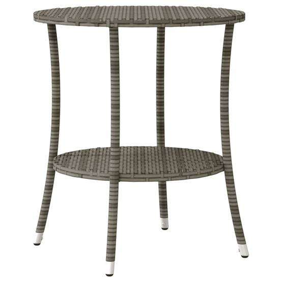 ComfortXL - Duo de Fauteuils de Jardin Relax Inclinables en Résine Tressée Grise avec Table d'appoint Ronde – ComfortXL Outdoor Living - Image 8