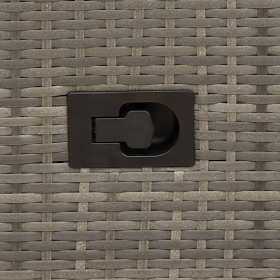 ComfortXL - Duo de Fauteuils de Jardin Relax Inclinables en Résine Tressée Grise avec Table d'appoint Ronde – ComfortXL Outdoor Living - Image 6