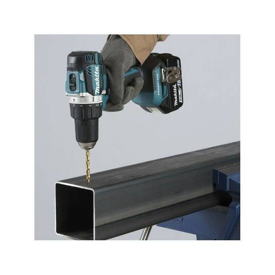 Makita - Perceuse visseuse 18V Ø13 mm - MAKITA - Avec 2 batteries LXT® 18V 5Ah + chargeur rapide + Coffret alu avec tiroir 96 accessoires - DDF484RTX6 - Image 4