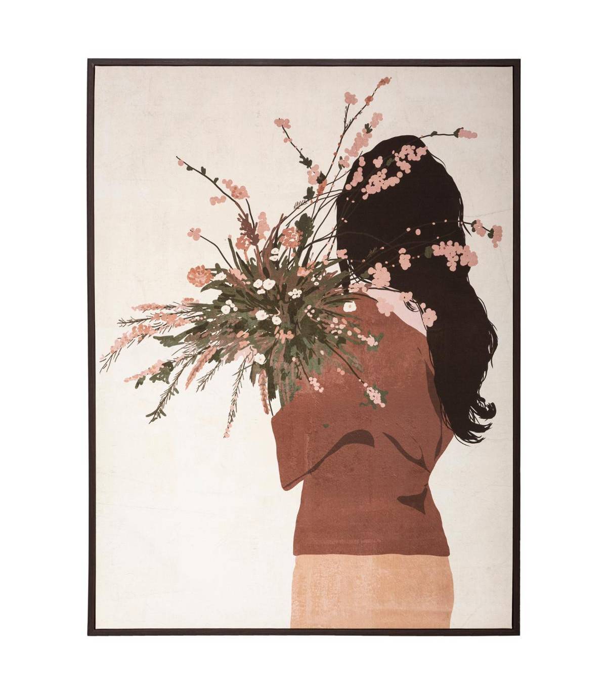 Tableau Toile murale encadrée imprimée Femme 58 x 78 cm - Image 1