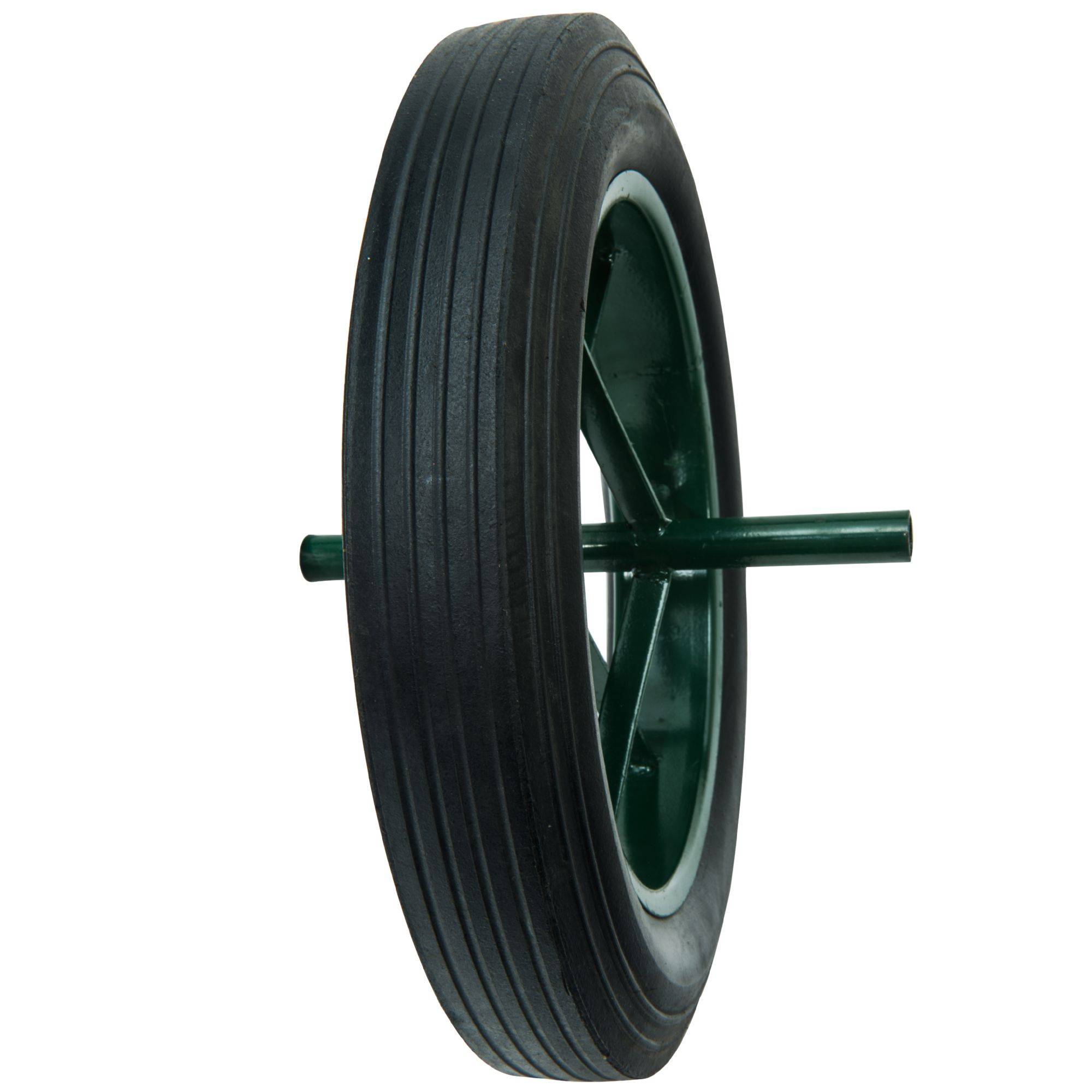 Roue increvable 15''  385 x 66  Pneu dur et axe 20mm - Image 3