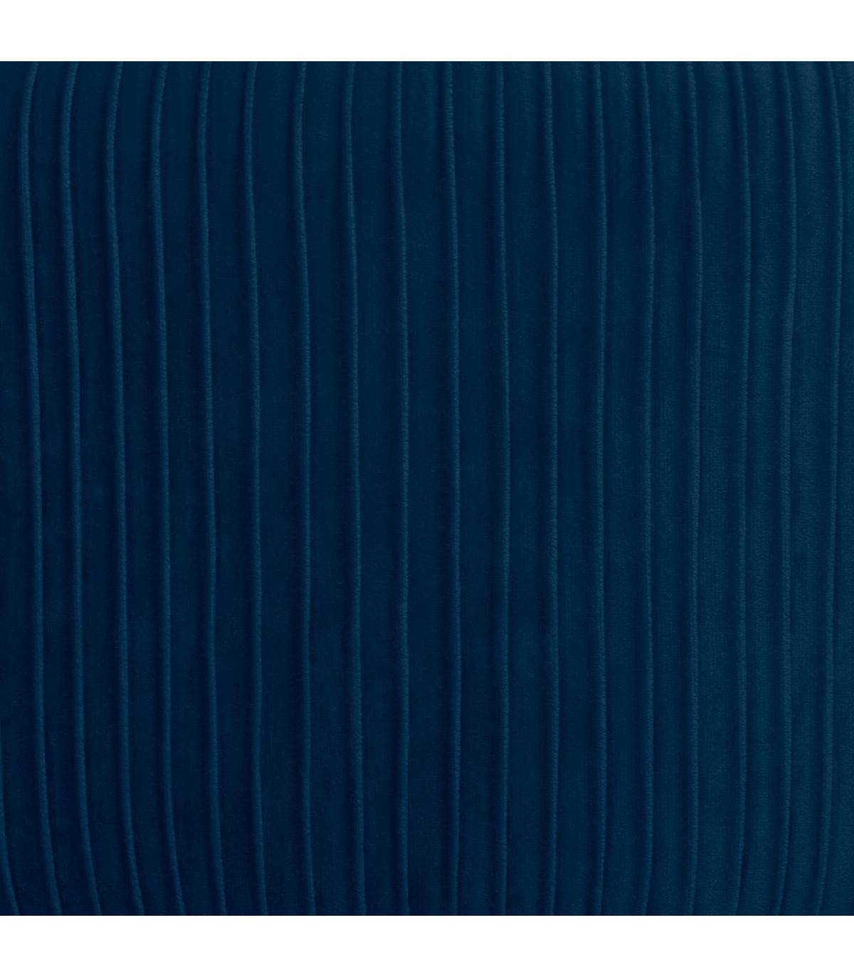 Tabouret en Velours Bleu plissé H 41 cm - Image 2