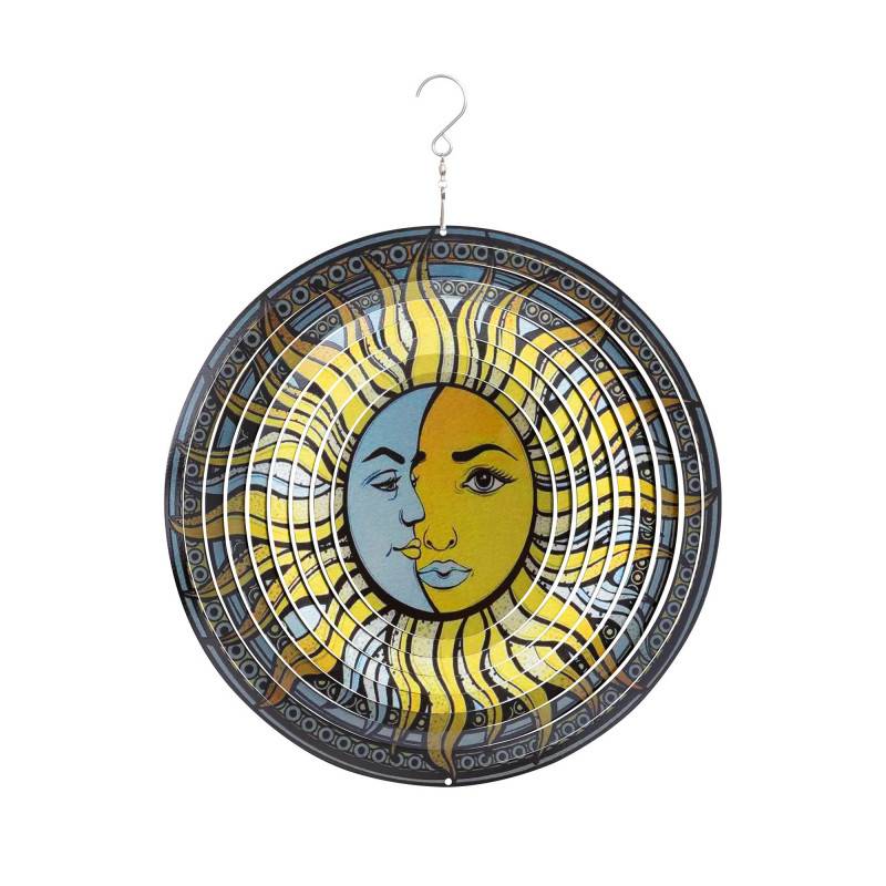 Mobile à suspendre métal - Icare - Soleil et lune 3D - Image 1