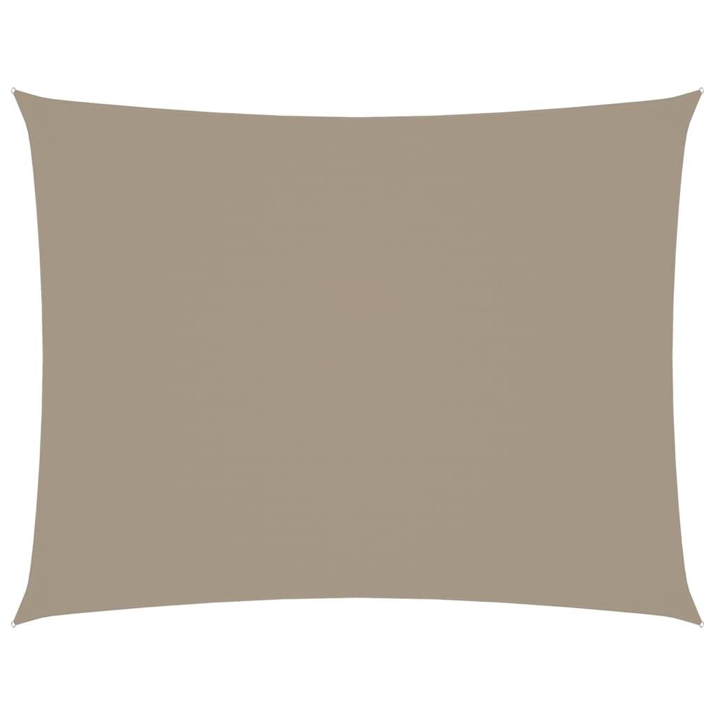 Voile de parasol - accessoire parasol - Tissu de remplacement pour parasol tissu oxford rectangulaire 2,5x3,5 m taupe - MEUBLE PRO - Image 1