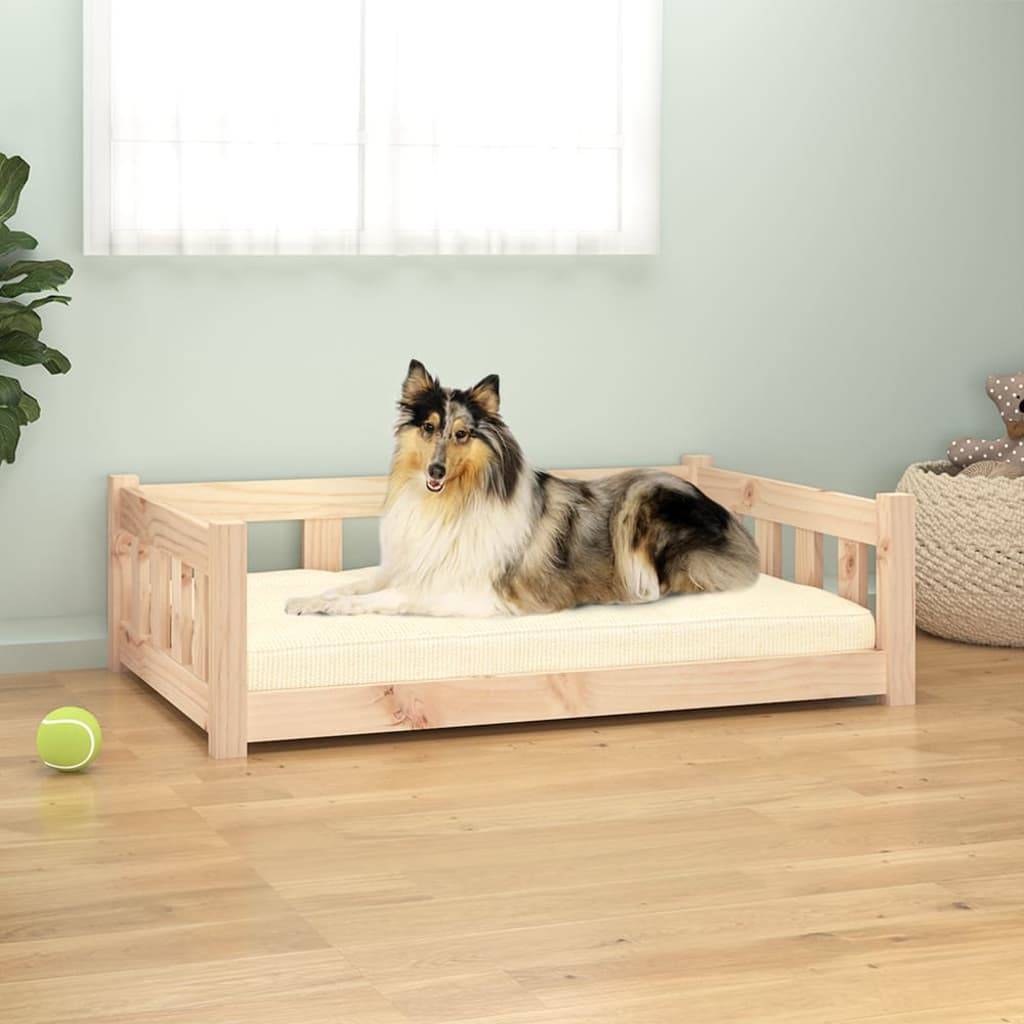 Vidaxl - Lit pour chien 95,5x65,5x28 cm bois de pin solide vidaXL 820197 - Image 1