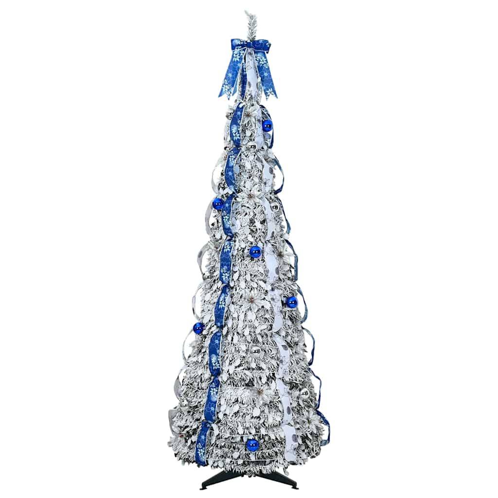 Vidaxl - Sapin de Noël artificiel Blanc 210 cm PVC vidaXL 42018637 - Image 5
